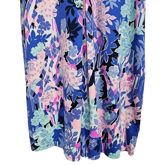Lilly Pulitzer Melli Dress Iris Blue Graffiti Park Womens Size Medium Colorful - Picture 12 of 15